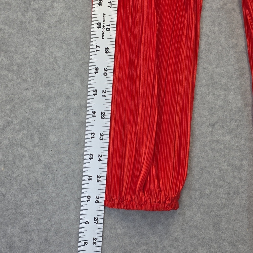 Wrapper NWT Red Pleated Dress - Picture 6 of 9